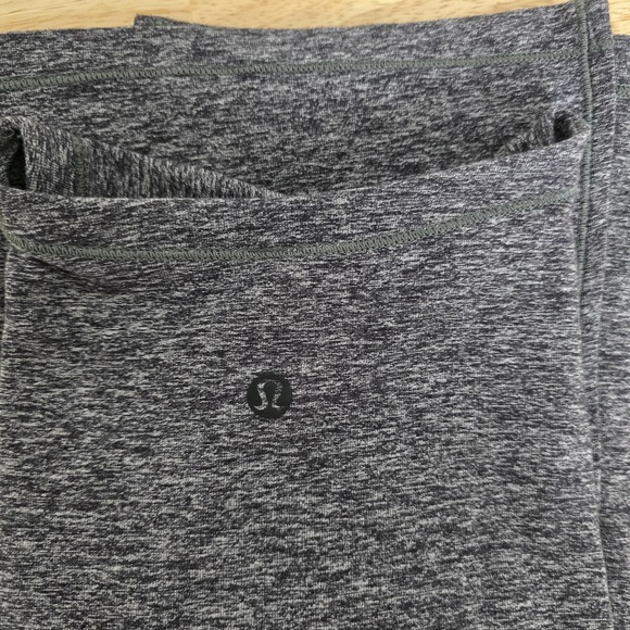 Lululemon‎ Shirt Womens 10 Gray Heather V Neck Long Sleeve Split Hem Yoga Casual - Picture 9 of 11